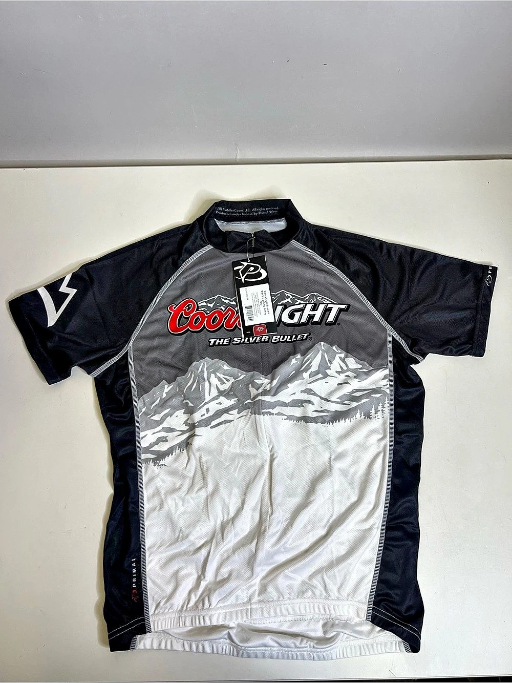 Primal Coors Light Summit Men's Cycling Jersey Cycling Jersey in Black & Gray